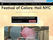Tablet Screenshot of festivalofcolors.org